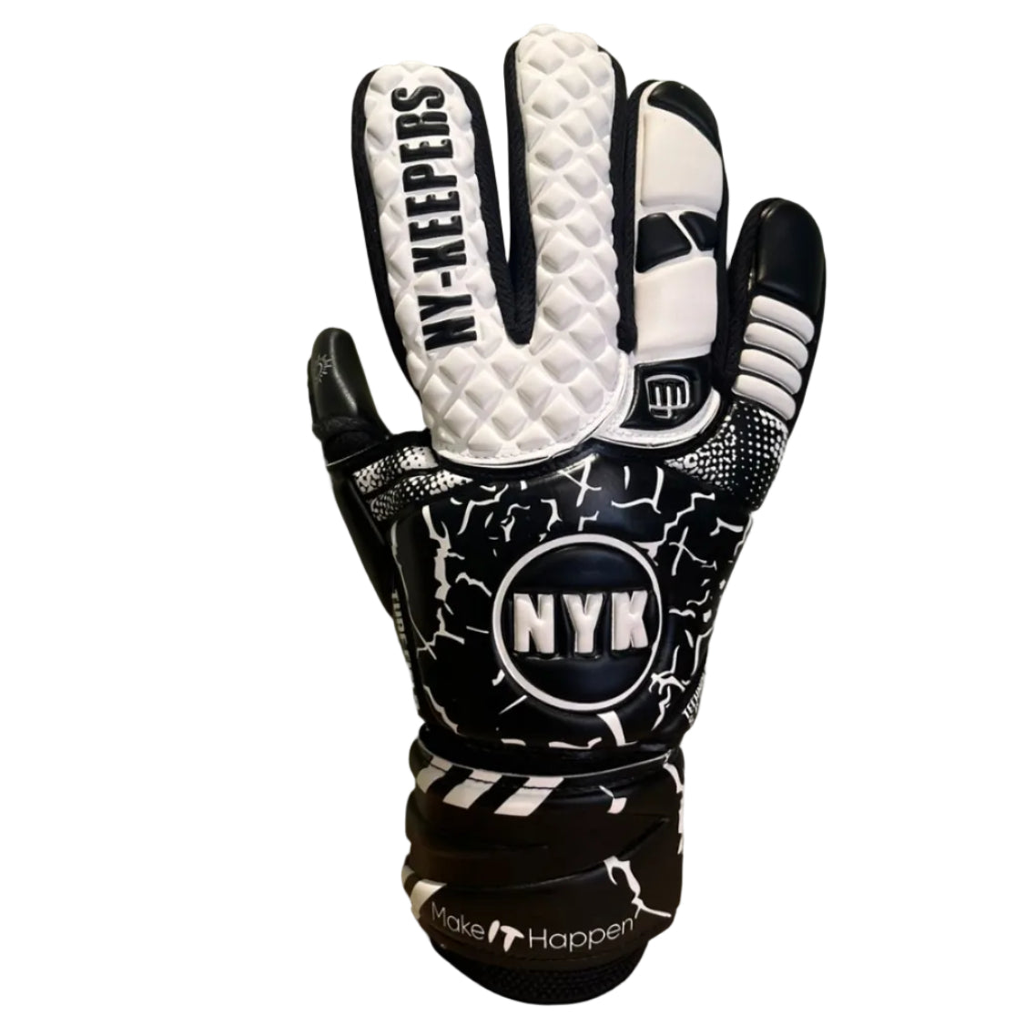 Guantes de arquero NYK RC12 Warrior Semipro - Negro