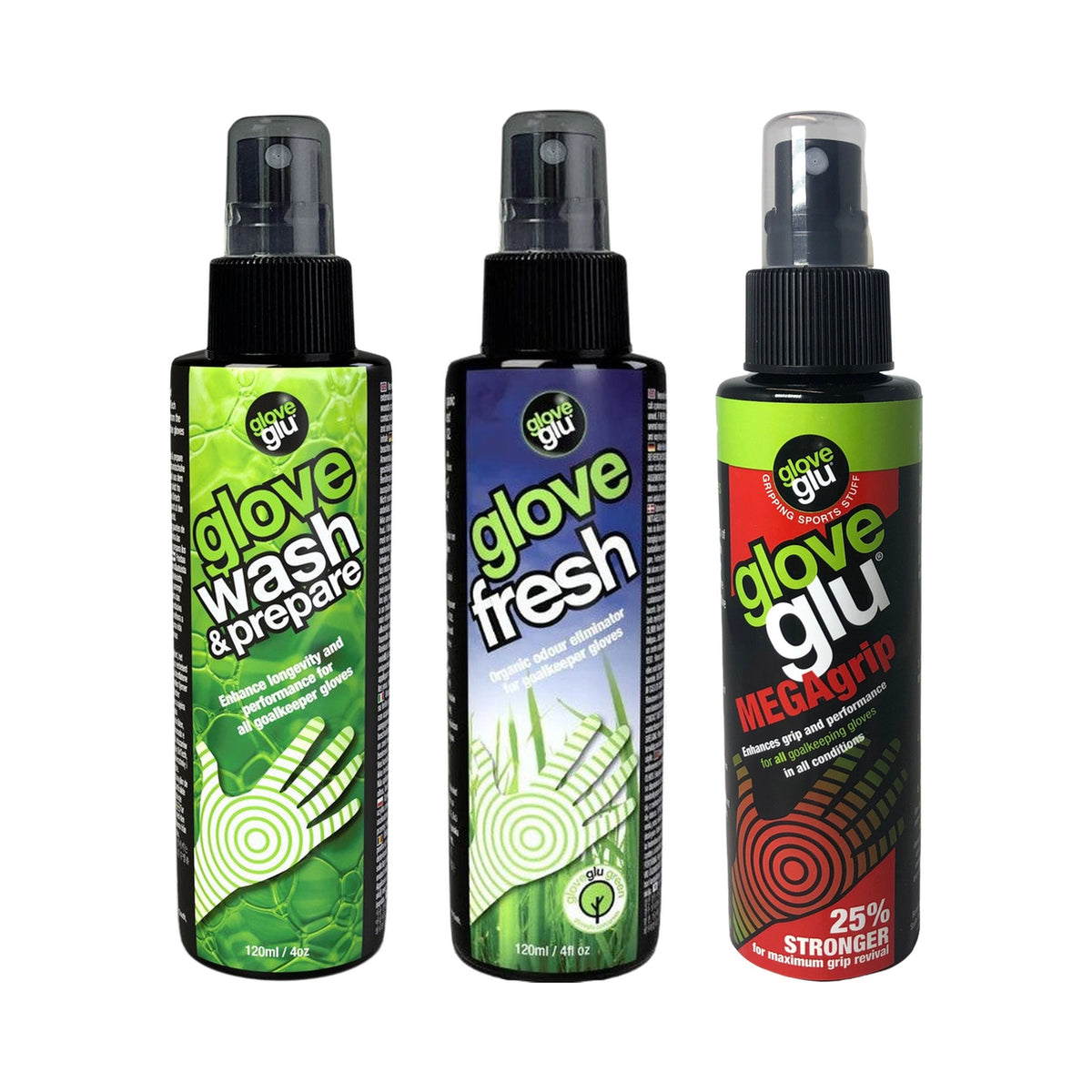 Kit cuidado guantes de arquero Glove Glu MEGAgrip 120ml – contenido del kit