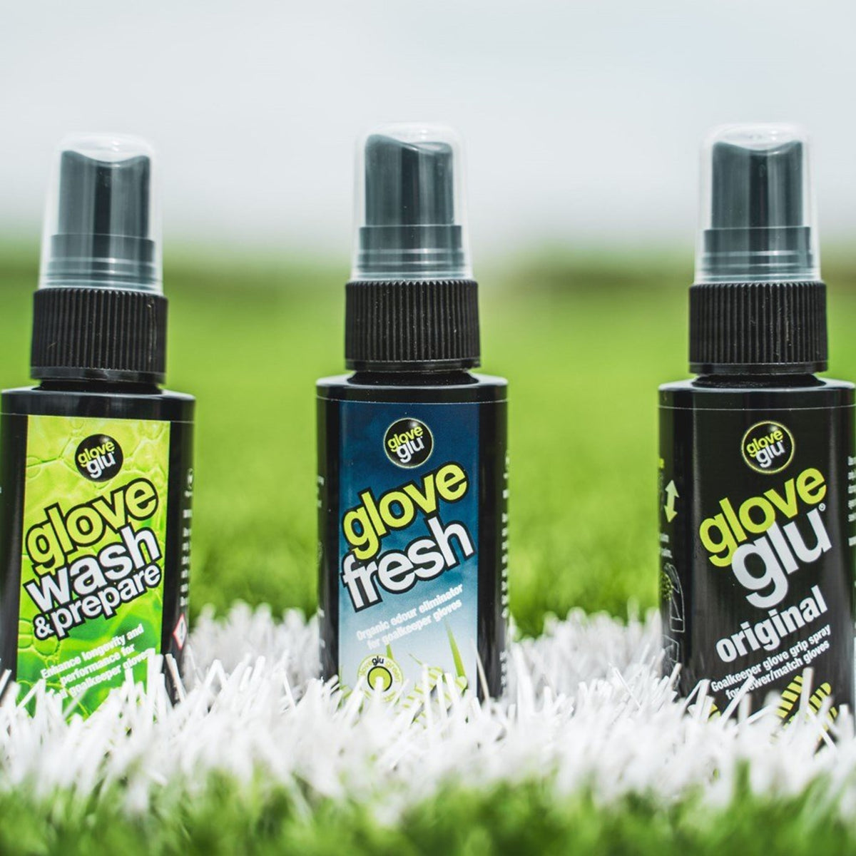 Kit GloveGlu Glove Care Essentials 50 ml – en uso
