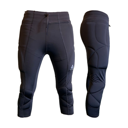 Pantalón de arquero AKM 3/4 negro - frente y lado