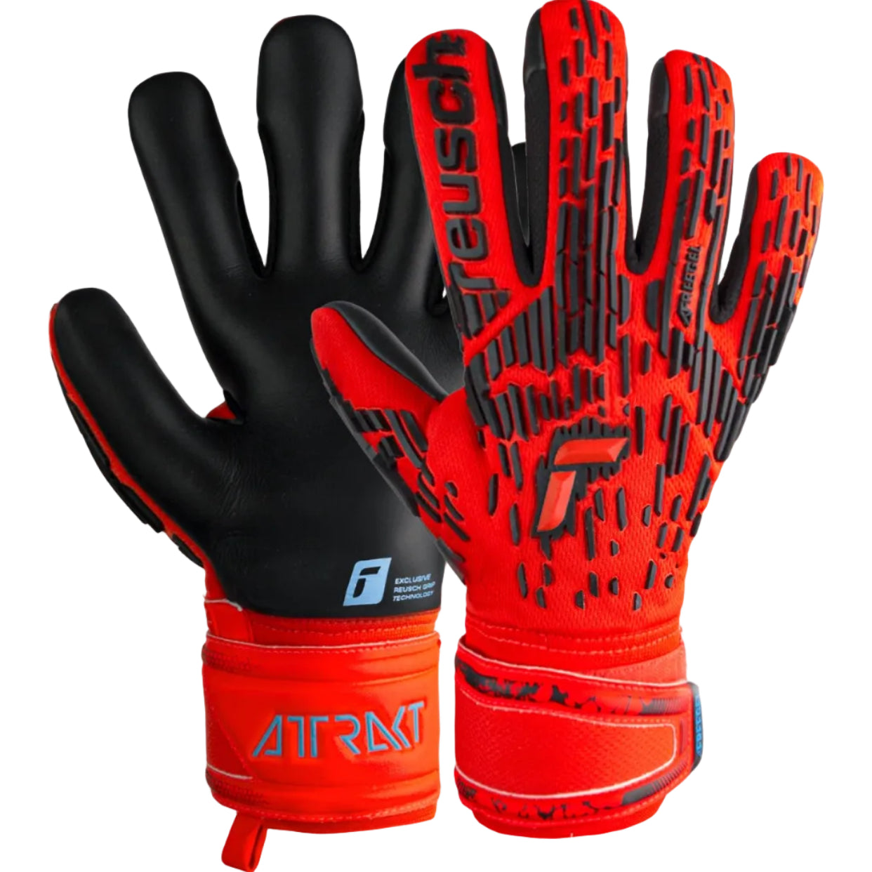 Guantes de arquero Reusch Attrakt Freegel Silver - Rojo