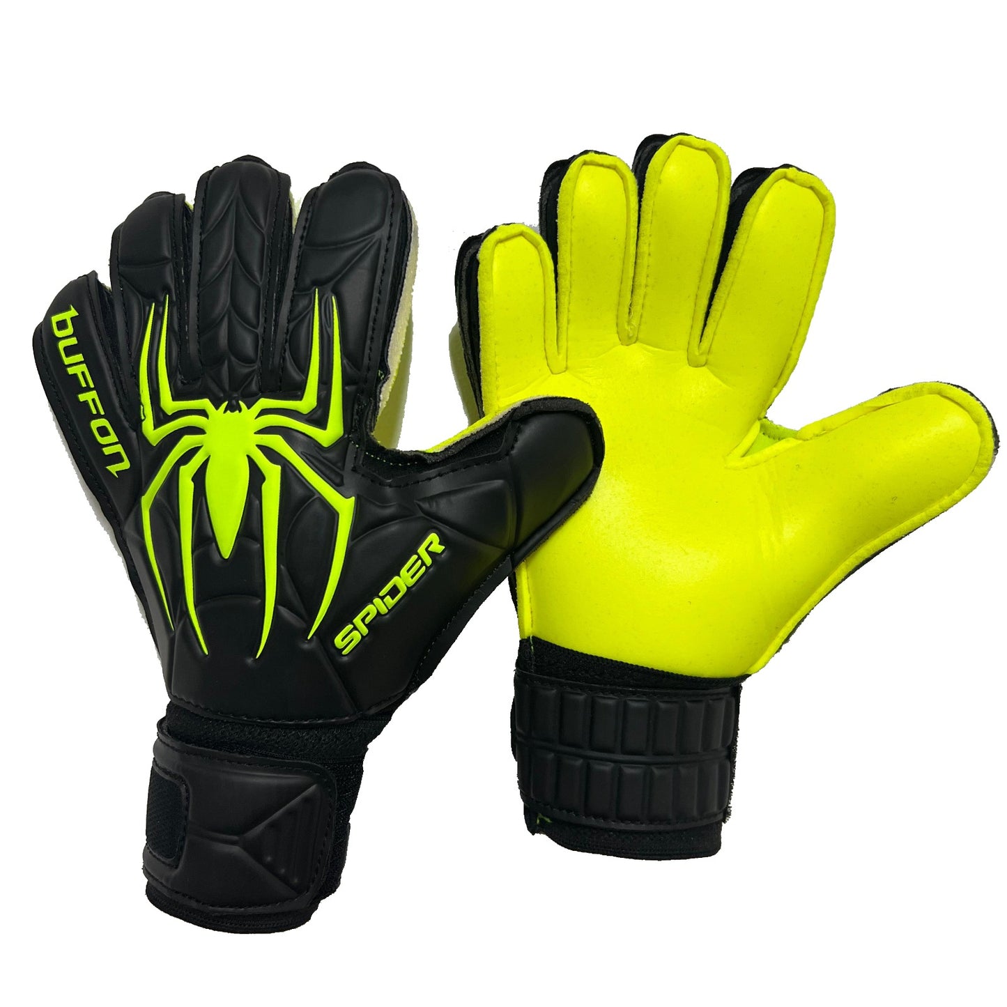 Guantes de arquero Buffon Spider Negro Neon